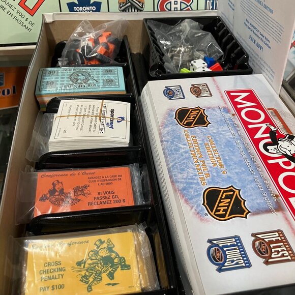Monopoly NHL Collector’s Edition 1999 Board Game Complete Bilingual FAST Shippng - Picture 5 of 6